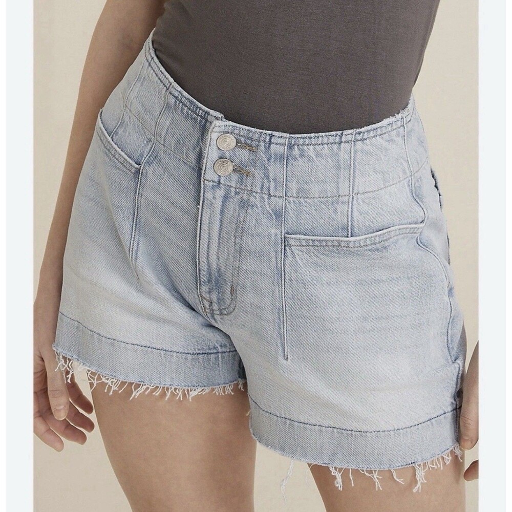 Maurices Denim Shorts Women Size 16 High Rise A-Line Shortie 3.5" Inseam NWT
